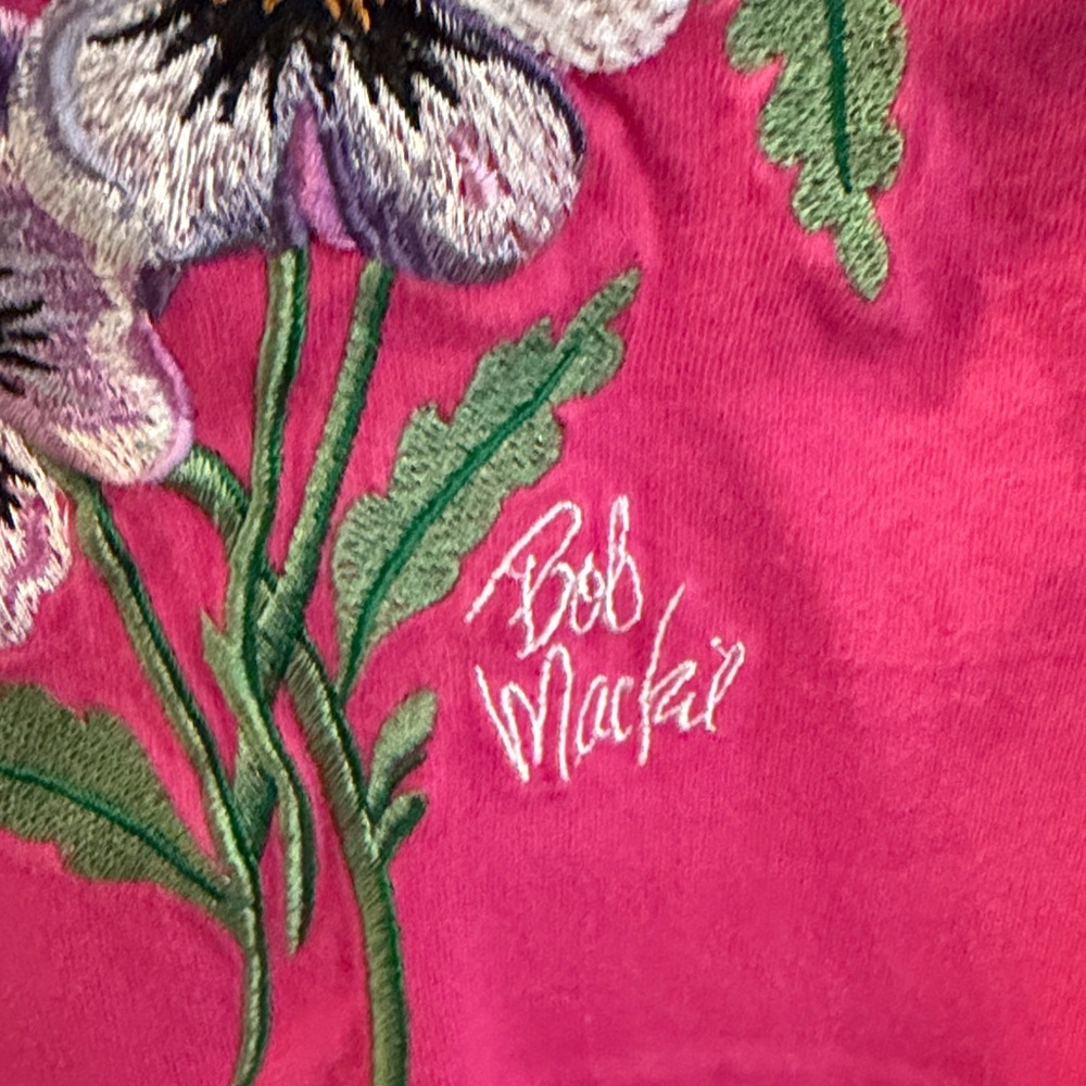 Bob Mackie Fuchsia Wearable Art Top - image 4